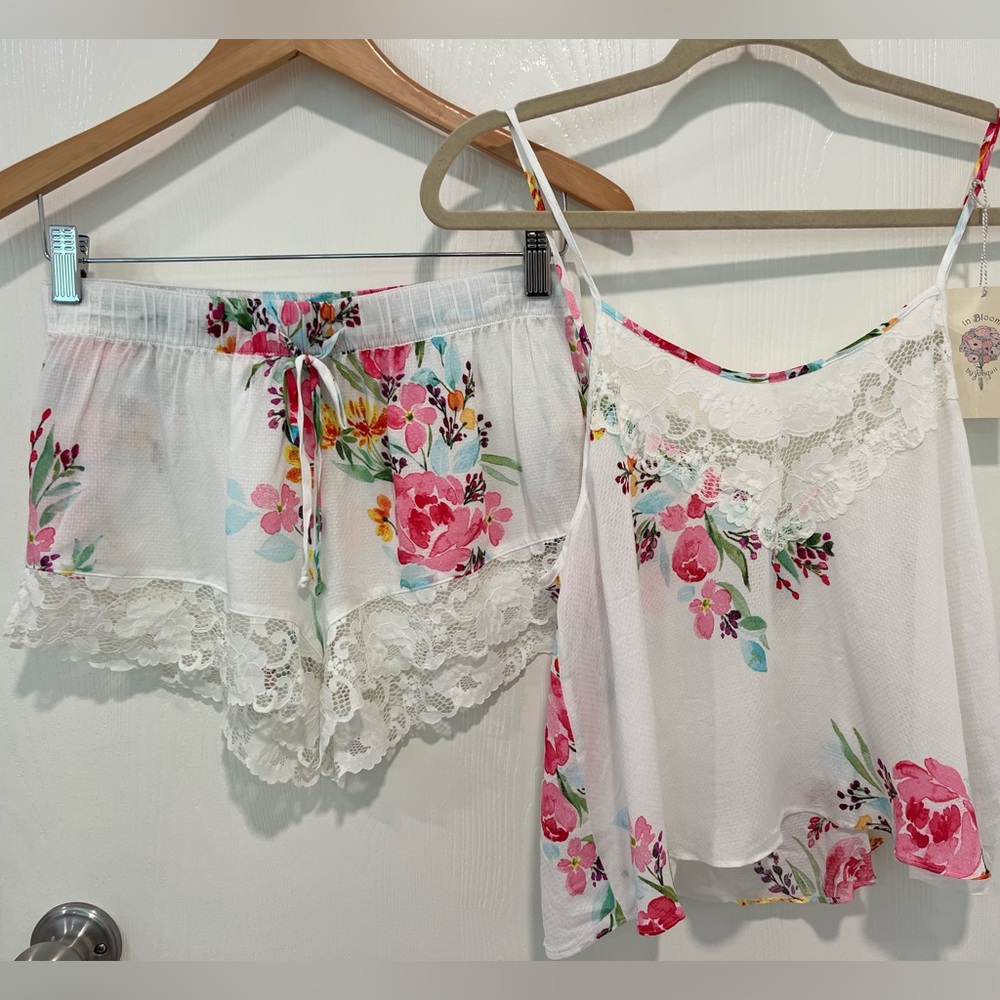 Floral In Bloom by Jonquil Sleepwear Shorts and top